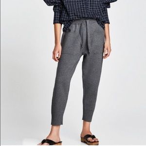 Zara knit jogger pants sweatpants